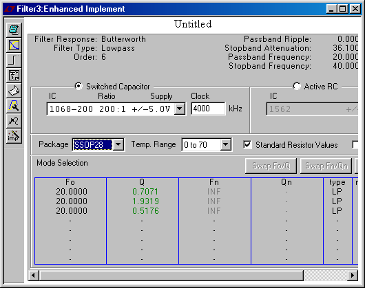 Determinare la configurazione del filtro in FilterCAD