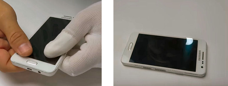 Smartphone, sostituzione del microfono. Figura 56 e 57