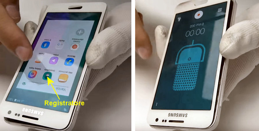 Smartphone, sostituzione del microfono. Figura 46 e 47