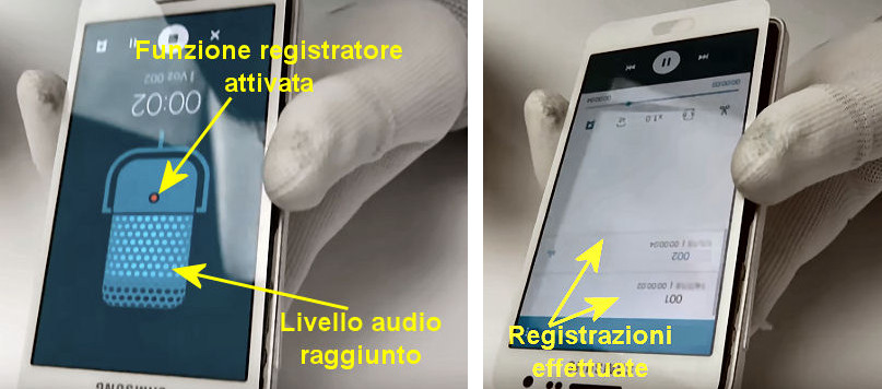 Smartphone, sostituzione del microfono. Figura 48 e 49