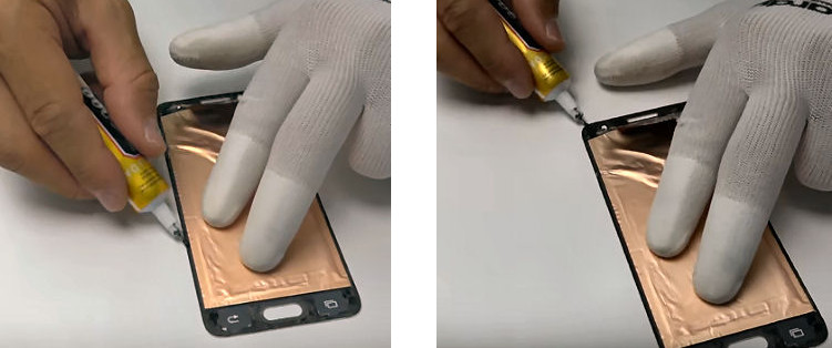 Smartphone, sostituzione del microfono. Figura 52 e 53
